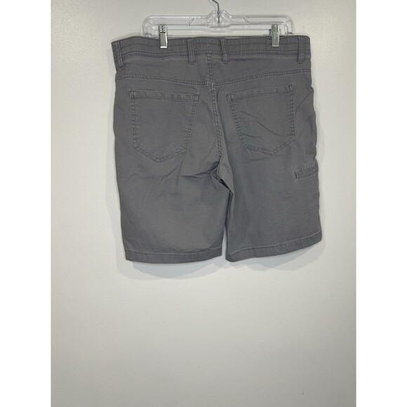Weatherproof Ripstop Fabric Chino Shorts Men 34 Gray Pockets Stretch Gorpcore - Picture 6 of 11